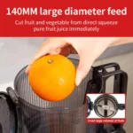 Cold Press Juicer, Slow Chewer, 140mm Large Bore Feed, Suitable for Whole Fruits and Vegetables, Easy To Clean - Image 5