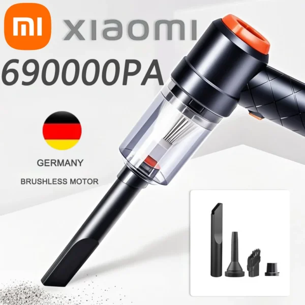 Xiaomi Wireless 690000Pa Car Vacuum Portabale Cleaner Cordless Handheld Auto Vacuum High-power Vacuum Cleaner For Home OfficeCar