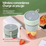 New Electric Fresh Juicer Powerful Crushed Ice Wireless Mini Portable Blender Bottle Juice Extractors Smoothie Mixer Cup - Image 3