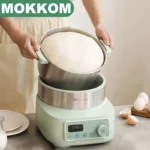 5L Electric Dough Mixer Household Dough Mixer Machine Automatic Flour Fermenting Mixing Stirring 304 Stainless Steel For Kitchen