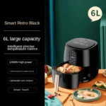 4.5L 6L Smart Electric Air Fryer Large Capacity Automatic Household Multi 360°Baking LED Touchscreen Deep Fryer Without Oil - Image 5