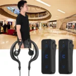 2PCS 400-470MHz Mini Walkie Talkie 2-Way Radio Transceiver & Earpiece Headset USB Powered - Image 5