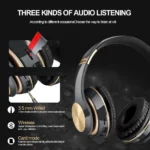 Bluetooth 5.0 Gaming Headphones Blutooth T5 Music Foldable Earphone Bluetooth Wireless Earphones For Phone Wired Headset Gamer - Image 4