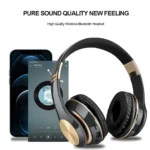 Bluetooth 5.0 Gaming Headphones Blutooth T5 Music Foldable Earphone Bluetooth Wireless Earphones For Phone Wired Headset Gamer - Image 2