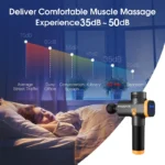 Phoenix A2 Massage Gun Muscle Relaxation Deep Tissue Massager Dynamic Vibrator Back Portable Handheld Display Fascia Gun Massage - Image 6