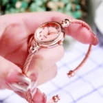 YIKAZE petit Bracelet en or montre de luxe en acier inoxydable rétro dames montre-Bracelet à Quartz mode décontracté mince chaîne montres - Image 3