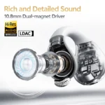 QCY Crossky C30S Open Ear Wireless Earphones Hi-Res with LDAC Ear Clip Earbuds Bluetooth 6.0 Clip On OWS Sports Headphones 40Hrs - Image 2