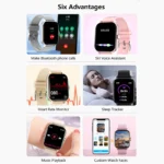 1.83 ''Sports montre intelligente Fitness horloge moniteur de santé étanche Smartwatch sans fil appel montres pour hommes femmes IOS Xiaomi 2025 - Image 2