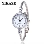YIKAZE petit Bracelet en or montre de luxe en acier inoxydable rétro dames montre-Bracelet à Quartz mode décontracté mince chaîne montres