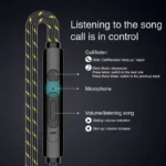 Explosive Double Moving Coil Headphones In Ear Subwoofer Cross Border Wire Controlled Fever Hifi Headphones With Shocking Sound - Image 5