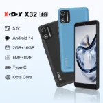 XGODY X32 Android 14 Smartphone 5.5 inch Dual SIM Octa Core 4GB+16GB Mobile Phones 2850mAh 5+8MP 4G Network Face ID Cellphones