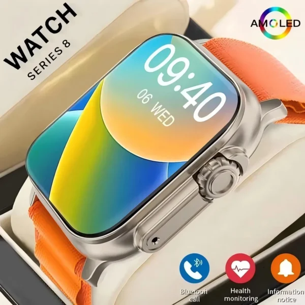 Montre connectée T900 Ultra 2 originale pour hommes et femmes, 49mm, appel Bluetooth, jeu de musique BT, charge sans fil, NFC, pour Android et IOS