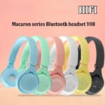 Y08 Macaron Wireless Bluetooth Headphones With Microphone Wired Earphones Gaming Headset Gamer Mp3 Players Choice Kids Gifts - Image 3