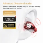 QCY Crossky C30S Open Ear Wireless Earphones Hi-Res with LDAC Ear Clip Earbuds Bluetooth 6.0 Clip On OWS Sports Headphones 40Hrs - Image 3