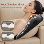 Manufacturer Direct Electric Shiatsu Head Neck Cervical Ttraction Body Massager Car Back Pillow with Heating Vibrating Massage D - Image 5