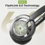 HTC HP06 Bluetooth V6.0 Wireless Open-Ear Headphones Foldable Punchy Bass Headset for PC Laptop phone TV lightweight Hollow Airy - Image 3