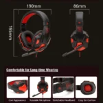 3.5mm Wired Gaming Headphones With Microphone 120° Adjustable PC Bass Stereo Gamer Headset For PS4 PS5 Xbox Smartphone Laptop - Image 6