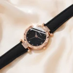 Montres pour femmes 5 pièces ensemble de luxe strass femmes mode élégante montre-Bracelet montre à Quartz pour fille montre-Bracelet Bracelet cadeau - Image 3