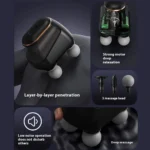 Portable Fascia Gun Muscle Massager Gun Four-head High Frequency Neck Shoulder Waist Massage Machine Professional Fascia Massage - Image 4