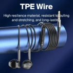 EARDECO 3.5mm/Type-C Noise Canceling Headphone Wired Headphones Bass Hifi Wired Earphone Earbuds Stereo Mic Earphone with Wire - Image 4