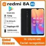 Xiaomi Redmi 8A smartphone 4G 64G Global firmware 5000mAh 6.22inch Snapdargon 439 12MP 18W Facial recognition used phone