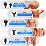 Phoenix A2 Massage Gun Muscle Relaxation Deep Tissue Massager Dynamic Vibrator Back Portable Handheld Display Fascia Gun Massage - Image 5