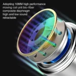 Explosive Double Moving Coil Headphones In Ear Subwoofer Cross Border Wire Controlled Fever Hifi Headphones With Shocking Sound - Image 3