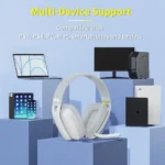 BINNUNE BW06 2.4GHz Bluetooth Gaming Headset with Mic for PS5 PS4 PC Mac Playstation Wireless Gaming headphone with Microphone - Image 5