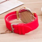 DQG-Montre-bracelet numérique à quartz pour hommes et femmes, diamant en silicone rouge, cadeau de livraison directe, marque supérieure de luxe - Image 6