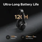 UGREEN Studio Pro 48dB ANC Wireless Headphones Over Ear Bluetooth Earphones Active Noise Cancellation Hi-Res LDAC 120h Playtime - Image 6