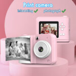 Instant Print Camera for Boy/Girl with 3 Rolls of Printing Paper, Portable Entertainment Digital Camera, with 48PM Lens and Hanging Rope, 1080P Video Recording, Play Games/Play Music and Video, Mini Instant Camera - Image 7