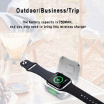 Magnetic Metal Charger for Apple Watch 1-8 Ultra, Type C & Dual Ports, USB Powered, Portable Smartwatch Charger - Image 2