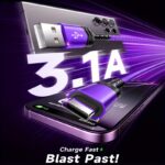 [Hot new product] Tzlrxl_USB-C nylon braid fast charging cable, suitable for, One Plus, Xiaomi, and other devices, charging data synchronization cable, support data transmission, matte, 30-50W power output, 100.58cm / 201.17cm - Image 4