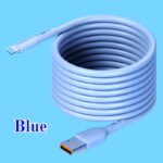 SETOLGH MFi Certified Ultra-Fast Charging Lightning Cable for iPhone 14/13/12/11 Pro Max/XS MAX/XR/XS/X/8/7 Plus, iPad & AirPods - Durable Flexible PVC, 20-30W Fast Charge, Data Transfer, 6 Colors (Light Blue/Pink/Purple/Green/Beige/Black) - Image 4