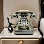 Vintage 1930s Retro Landline Phone - Pink Plastic Antique Replica with Redial, Classic Design for Home, Office, Hotel - Perfect for Vintage Enthusiasts, Collectors, and Photography - Includes Speakers & Car Charger, Vintage Phone Accessories, Office Equipment, Durable Construction, Highquality Material - Image 8