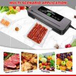 Commercial Vacuum Sealer Machine Seal A Meal Food Saver System With 10 Sealer Bags, 5 Modes, 65 KPA For Keep Meat Vegetables Fruits Grains Fresh, Without Battery - Image 9