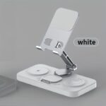 xTcome 6-in-1 Wireless Charging Station for iPhone 16/15/14/13/12 Series, 30W Fast Qi-Certified Charger with Magnetic Holder, Apple Watch 10/9/8/7/6/5/4/3/2, 2/3/4/5, iPad Stand - Aluminum & ABS Multi-Device Dock (USB-C, No Adapter Included), Workspace Enhancer | Modern Charging Station | Integrated Cable Management, Wireless Phone Charger - Image 5