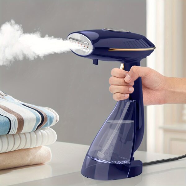 PANCERKA 1pc Portable Handheld Garment Steamer - 1500W, 30s Quick Heat-Up, Large Water Tank, Auto Shut-Off, Continuous Steam for Effective Wrinkle Removal (UK Plug)