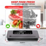 Commercial Vacuum Sealer Machine Seal A Meal Food Saver System With 10 Sealer Bags, 5 Modes, 65 KPA For Keep Meat Vegetables Fruits Grains Fresh, Without Battery - Image 8