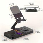 xTcome 6-in-1 Wireless Charging Station for iPhone 16/15/14/13/12 Series, 30W Fast Qi-Certified Charger with Magnetic Holder, Apple Watch 10/9/8/7/6/5/4/3/2, 2/3/4/5, iPad Stand - Aluminum & ABS Multi-Device Dock (USB-C, No Adapter Included), Workspace Enhancer | Modern Charging Station | Integrated Cable Management, Wireless Phone Charger - Image 2