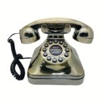 Vintage 1930s Retro Landline Phone - Pink Plastic Antique Replica with Redial, Classic Design for Home, Office, Hotel - Perfect for Vintage Enthusiasts, Collectors, and Photography - Includes Speakers & Car Charger, Vintage Phone Accessories, Office Equipment, Durable Construction, Highquality Material - Image 3