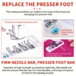 Multifunctional Home Sewing Machine Electric 59 Stitches Sewing Machine With Foot Pedal UK Plug - Image 5