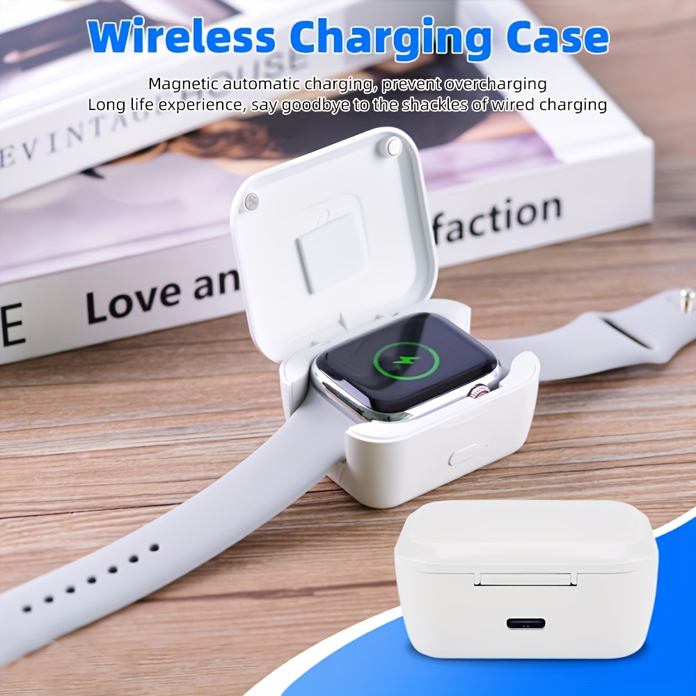 product-fancy-efd3d27c-ee66-4e7e-a445-664b3b6e421e Magnetic Metal Charger for Apple Watch 1-8 Ultra, Type C & Dual Ports, USB Powered, Portable Smartwatch Charger - Image 1