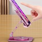 Aluminum Alloy Butterfly-Shaped Foldable Phone Stand, Adjustable Metal Desktop Holder for Smartphones - Image 5