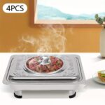 4pcs Buffet Dish Tray Food Plate Server Food Warmer Chafing Dish Serving Tray UK - Image 11