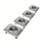 4pcs Buffet Dish Tray Food Plate Server Food Warmer Chafing Dish Serving Tray UK - Image 7