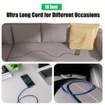 Type C Charger Fast Charging, Right Angle USB to USB C Cable Braided USBC Charger for Huawei Xiaomi RedMi Oppo Oneplus and More Smartphone - Image 12