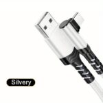 Type C Charger Fast Charging, Right Angle USB to USB C Cable Braided USBC Charger for Huawei Xiaomi RedMi Oppo Oneplus and More Smartphone - Image 13