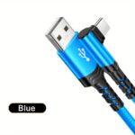 Type C Charger Fast Charging, Right Angle USB to USB C Cable Braided USBC Charger for Huawei Xiaomi RedMi Oppo Oneplus and More Smartphone - Image 5
