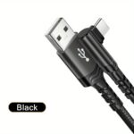 Type C Charger Fast Charging, Right Angle USB to USB C Cable Braided USBC Charger for Huawei Xiaomi RedMi Oppo Oneplus and More Smartphone - Image 3